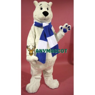 Breezy Polar Bear Mascot Costume