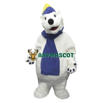 Happy Polar Bear Mascot Costume