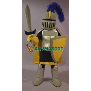 Yellow & Golden Knight Mascot Costume