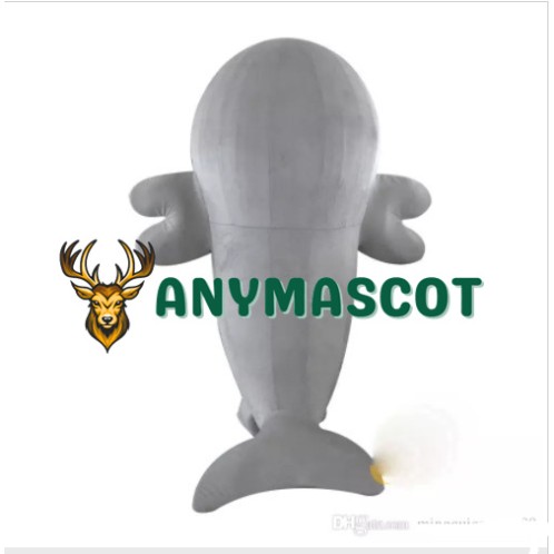 Professional Gray Dolphin Mascot Costume