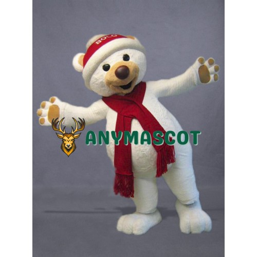 Christmas Polar Bear Mascot Costume
