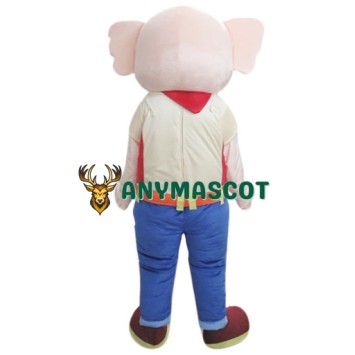  Beige Elephant Mascot Costume