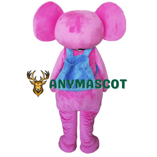 Adult Pink Elephant Mascot Costume
