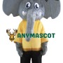 Adult Grey Elephant Mascot Costume