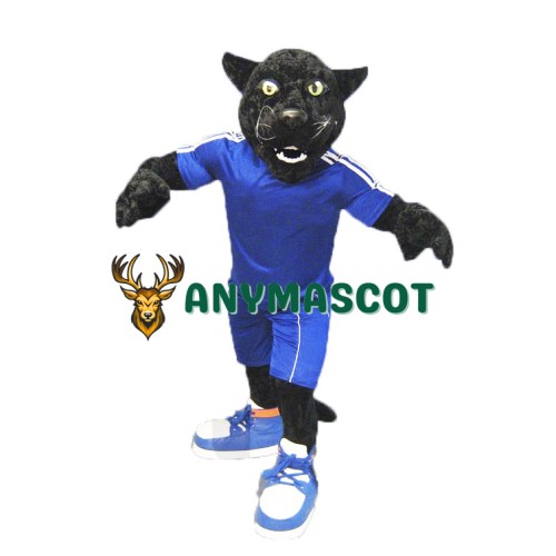  Black Sport Panther Mascot Costume