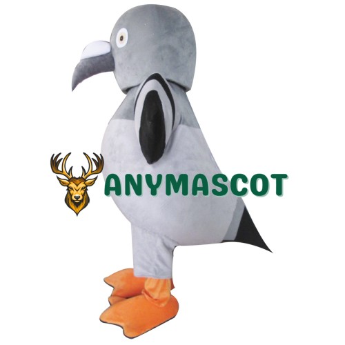 Grey Pigeon Mascot Costume