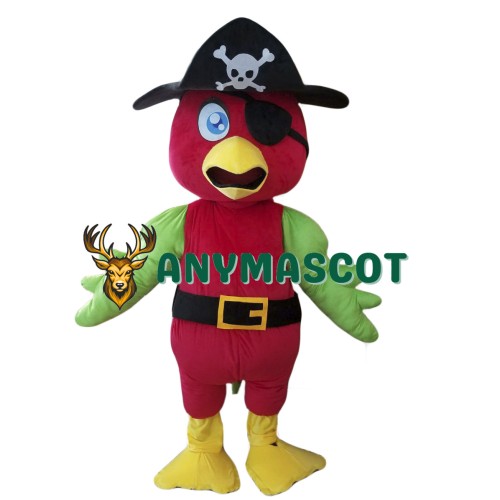 Pirate Parrot Mascot Costume