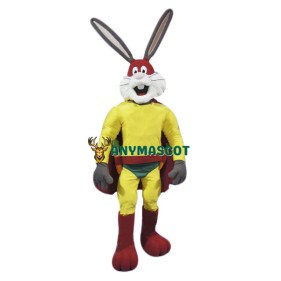 Superhero Rabbit Mascot Costume