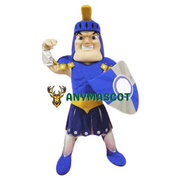 Blue Spartan Titan Trojan Mascot Costume
