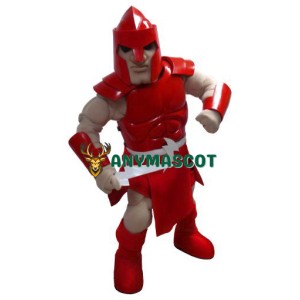 Red Titan Mascot Costume