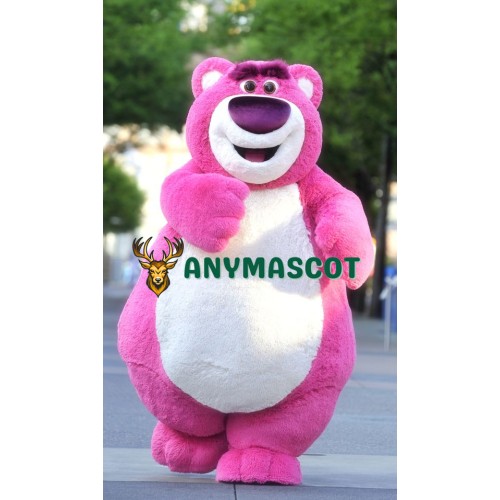 Cute Pink Bear Mascot Costume