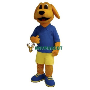 Cute Golden Dog Mascot Costume