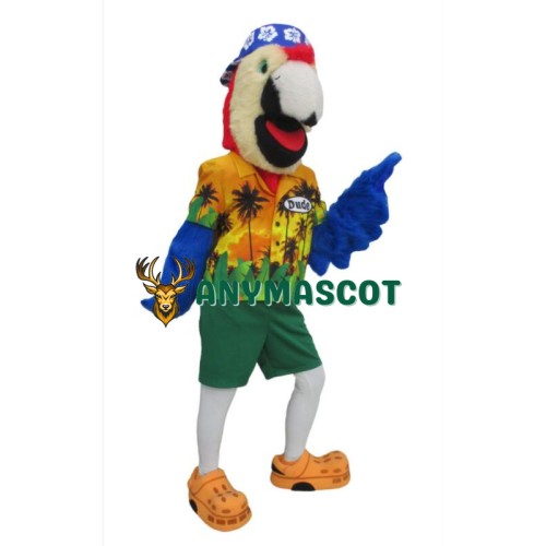 Dude Parrot Mascot Costume