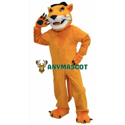 Brown Cougar Mascot Costume