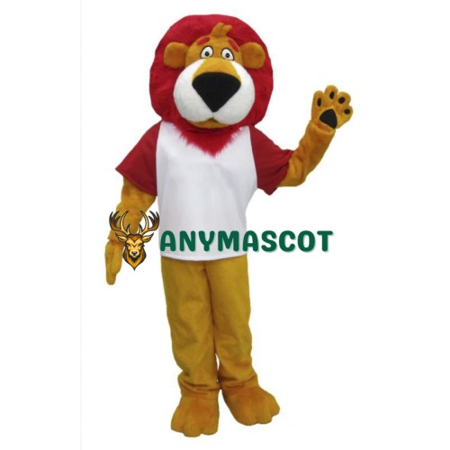Red Hair Lion Mascot Costume