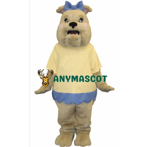 Female Bulldog Mascot Costume
