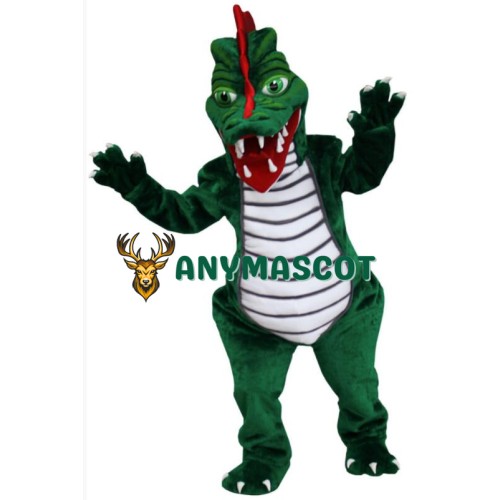 Green Dragon Mascot Costume