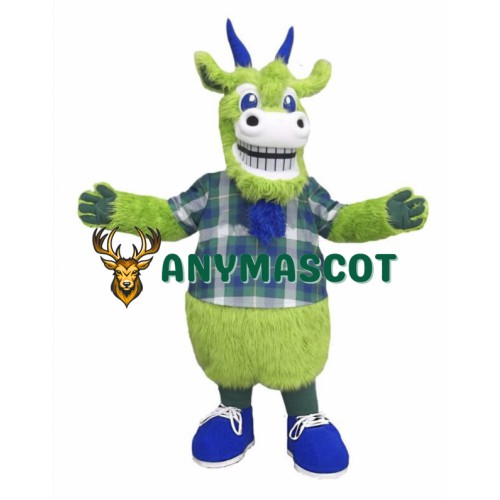 Green Goat Mascot Costume
