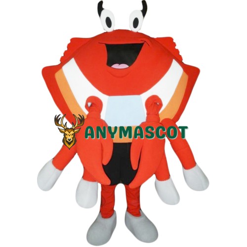 Cute Crab Mascot Costume 