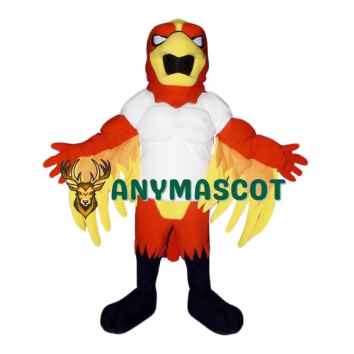 Red Power Fierce Bird Mascot Costume