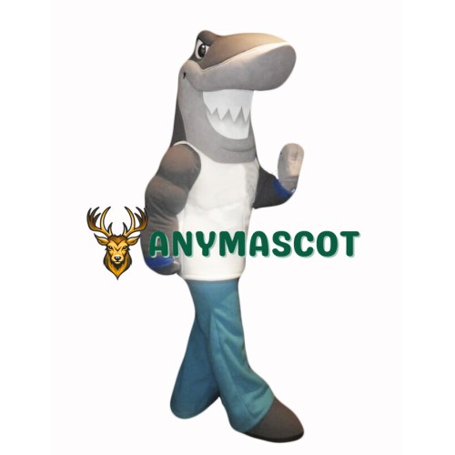 Cute Shark Mascot Costume