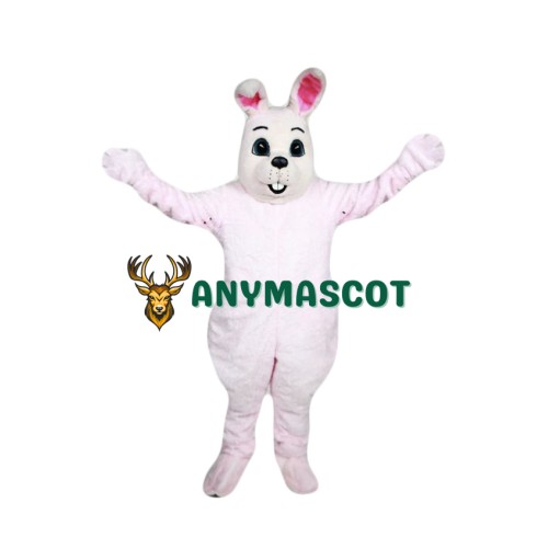 Pink Easter Bunny Mascot Costume