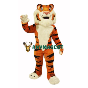 Friendly Tiger Mascot Costume