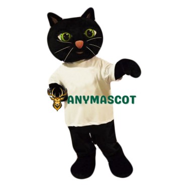 Cute Black Cat Mascot Costume