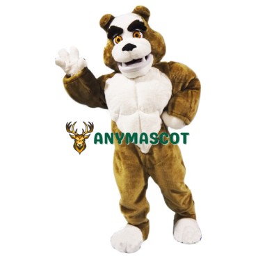 Power Muscular Bulldog Mascot Costume