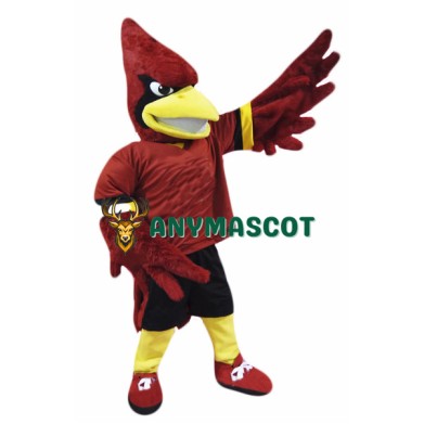 College Cardinal Mascot Costume