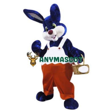 Blue & White Rabbit Mascot Costume