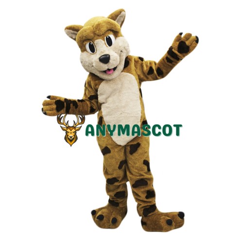 College Happy Bobcat Mascot Costume