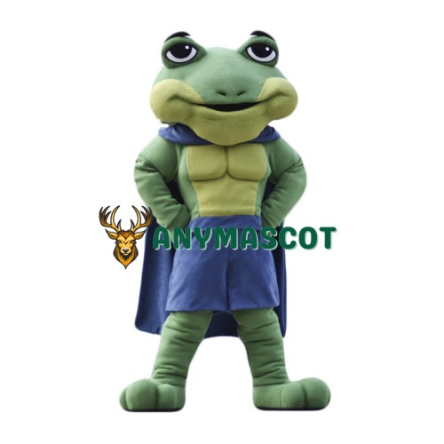Superhero Frog Mascot Costume