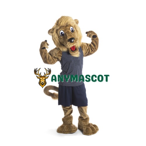 College Happy Lion Mascot Costume