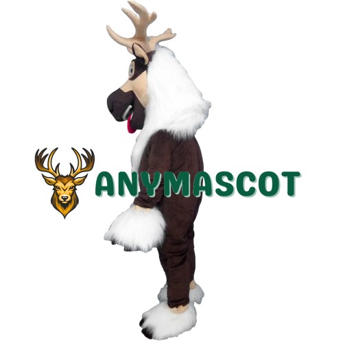 Brown reindeer Christmas reindeer Mascot Costume