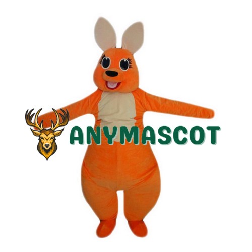 Orange Kangaroo Mascot Costume