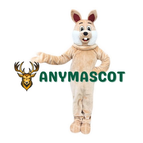 Brown Rabbit Mascot Costume