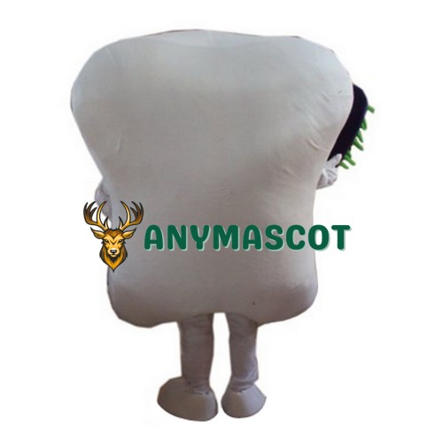 Teeth and toothbrush Mascot Costume