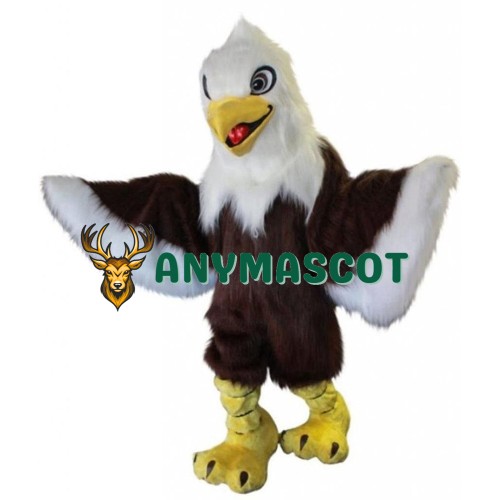 Long Fur Eagle Mascot Costume