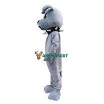 Grey Bulldog Mascot Costume