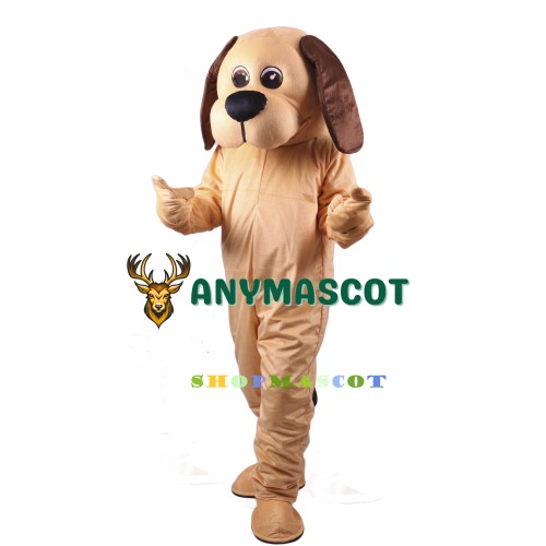 Shopmascot Tan Dog Lightweight Mascot Costume