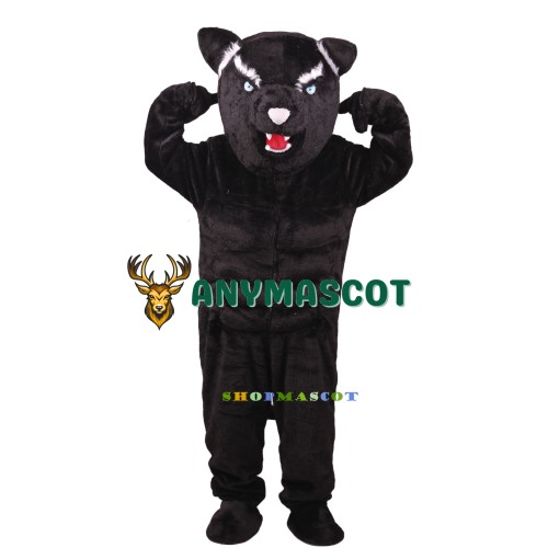 Black Panther Power Cat Mascot Costume