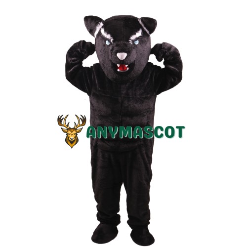 Black Panther Power Cat Mascot Costume