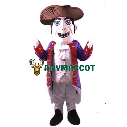 Patriot Mascot Costume Gray Hat