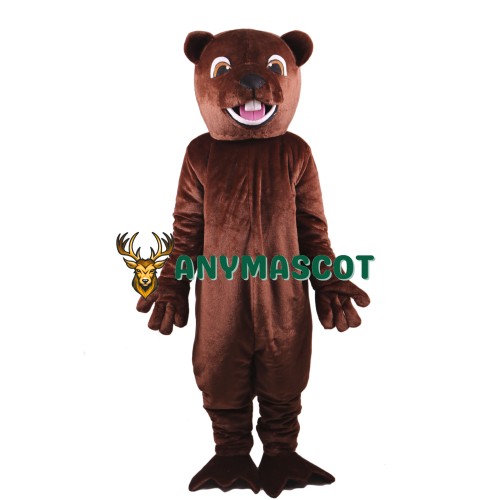 Barney Beaver Mascot Costume