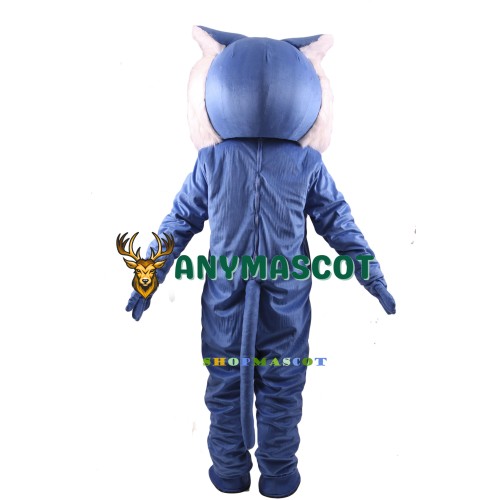 Blue Wildcat Power Cat Mascot Costume