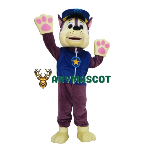 Blue Paw Patrol Chase Cartoon Mascot Costume