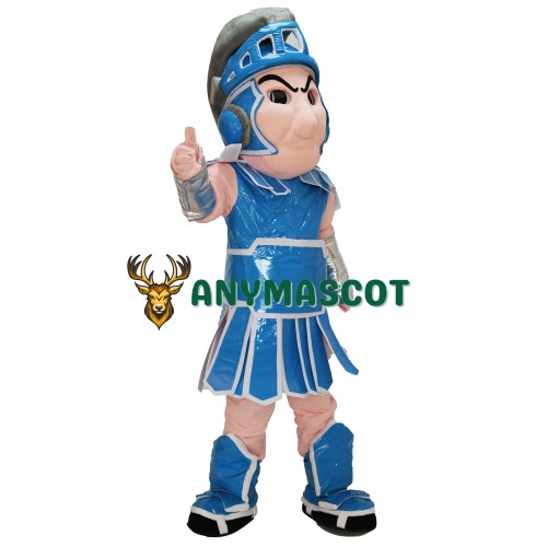 Light Blue Spartan Trojan Knight Sparty Mascot Costume