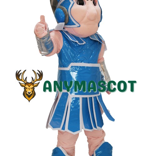 Light Blue Spartan Trojan Knight Sparty Mascot Costume