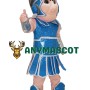Light Blue Spartan Trojan Knight Sparty Mascot Costume